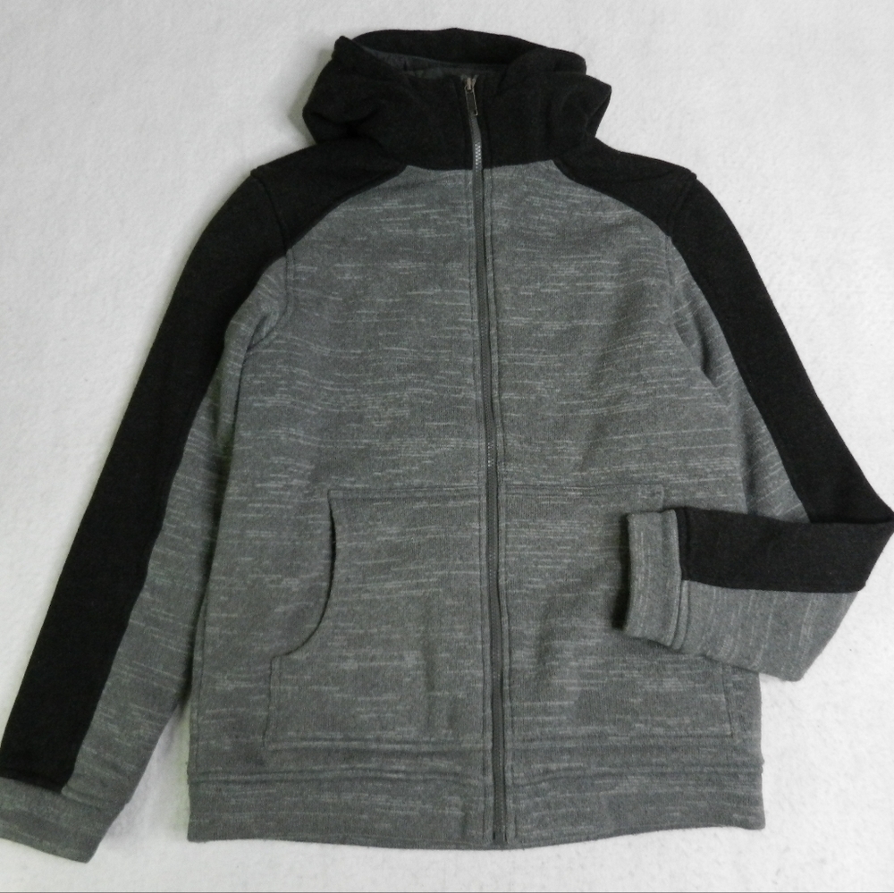 Patagonia Better Sweater Mens Size Medium Gray Insulated Hooded Full Zip LIned